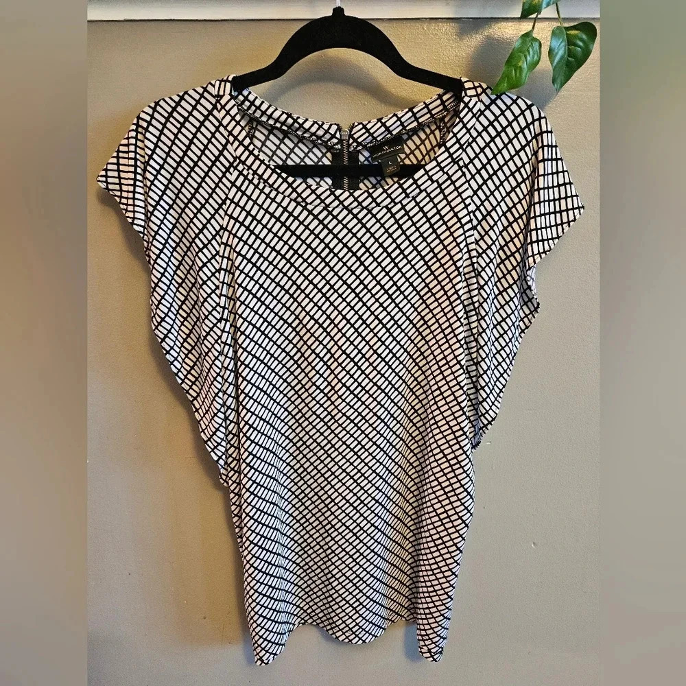 Worthington Short Sleeve Blouse Women (L)